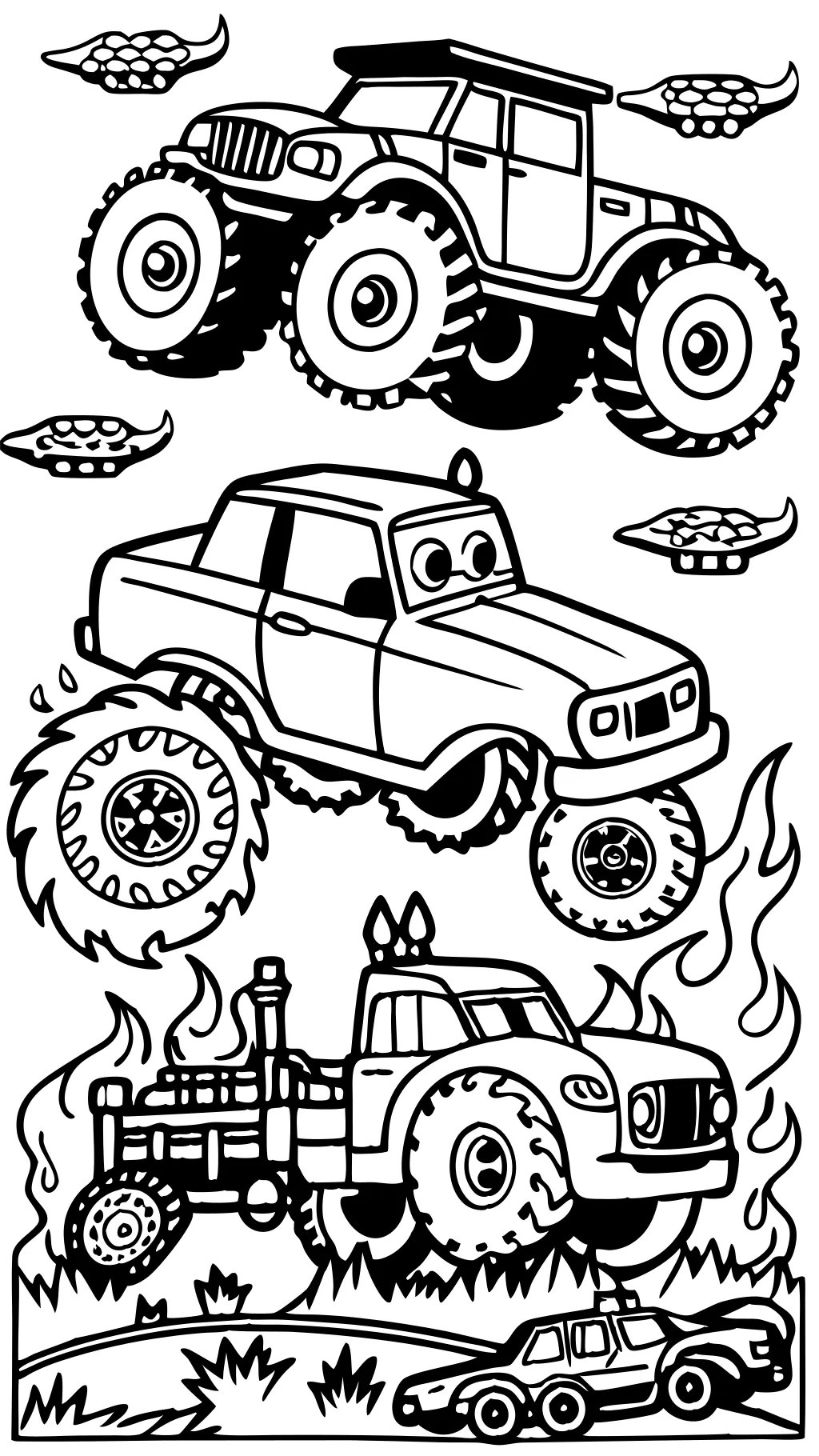 Monster Truck Coloring Pages imprimible gratis